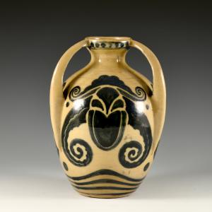 Vaso triansato con decoro a motivi zoomorfi - Galileo Chini, Fornaci San Lorenzo, 1920-1925 circa